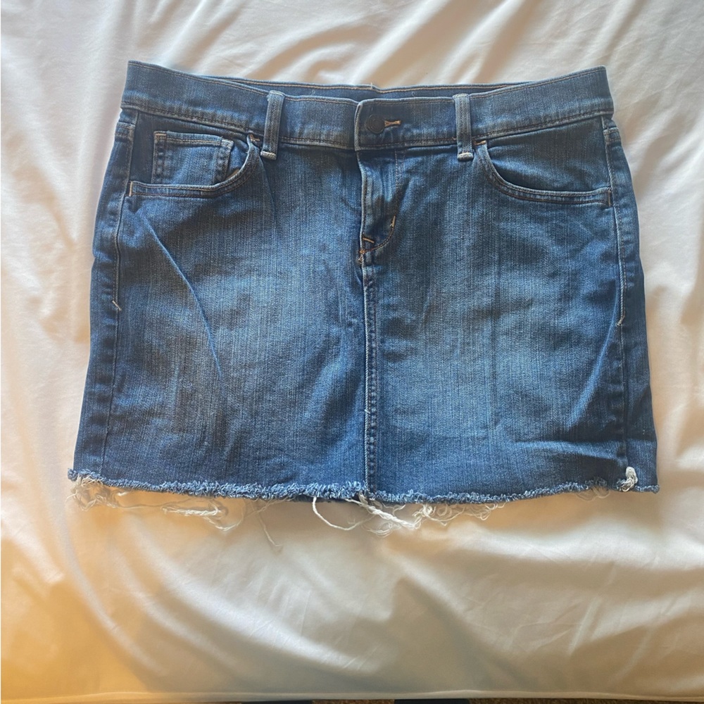 Jean mini skirt
